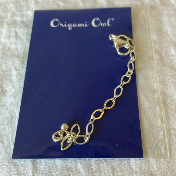 Origami Owl: 2016 Silver Tone Chain Extender - Picture 1 of 9